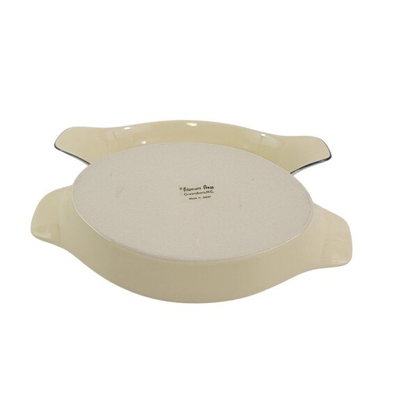 Potpourri Press Japan Oval Stoneware Serving Baking Casserole Dish – Set of 2 - Picture 11 of 16